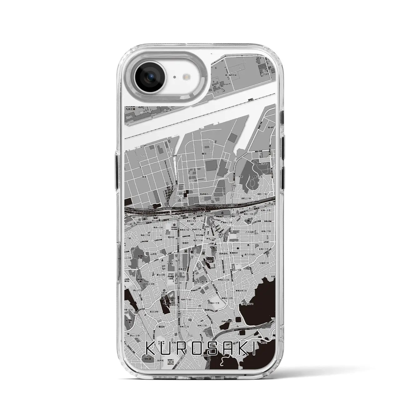 【黒崎(福岡県)】地図柄iPhoneケース(MagSafeタイプ)
