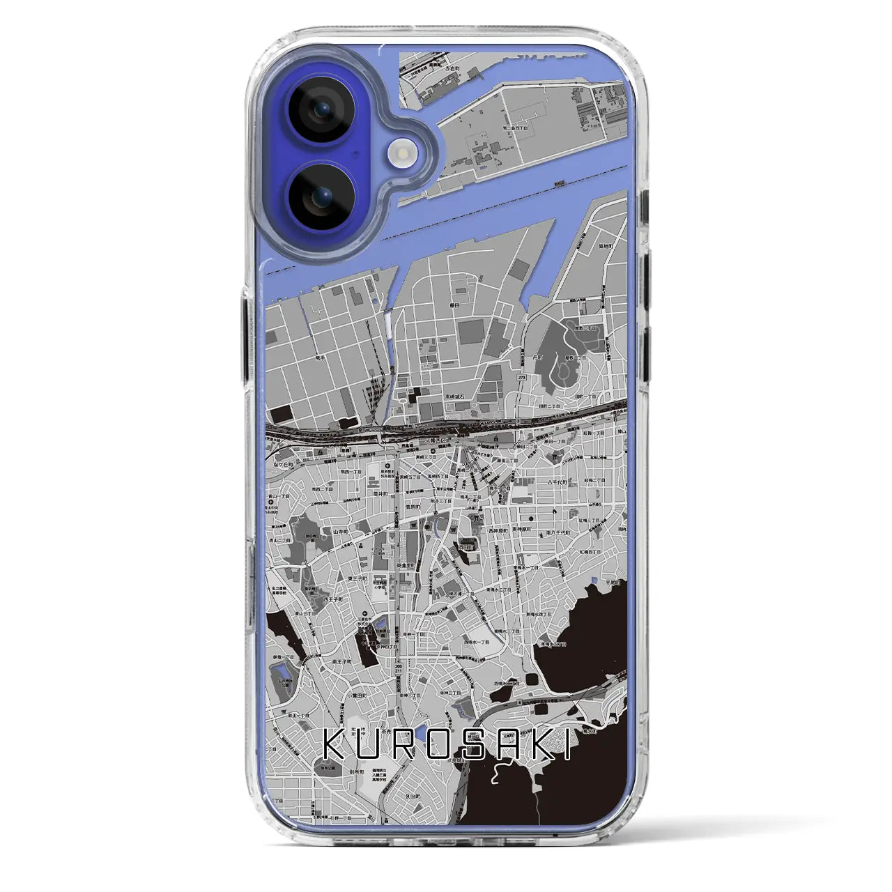 【黒崎(福岡県)】地図柄iPhoneケース(MagSafeタイプ)