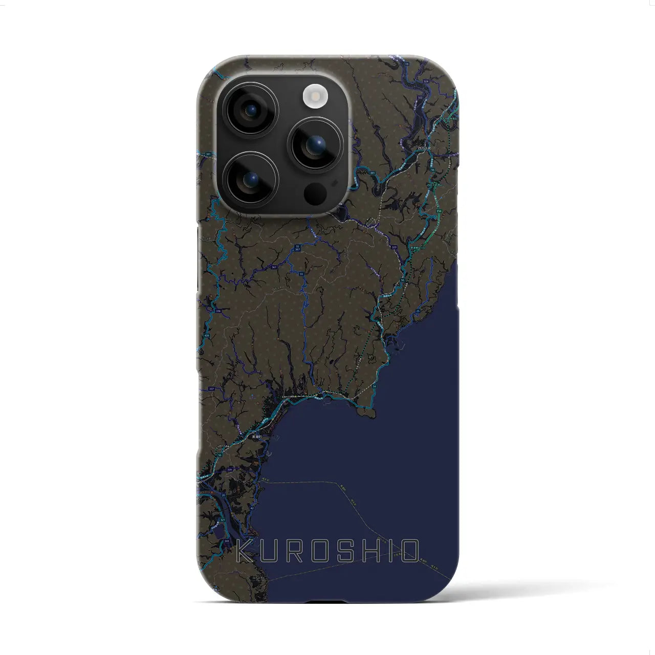 【黒潮(高知県)】地図柄iPhoneケース(バックカバータイプ)