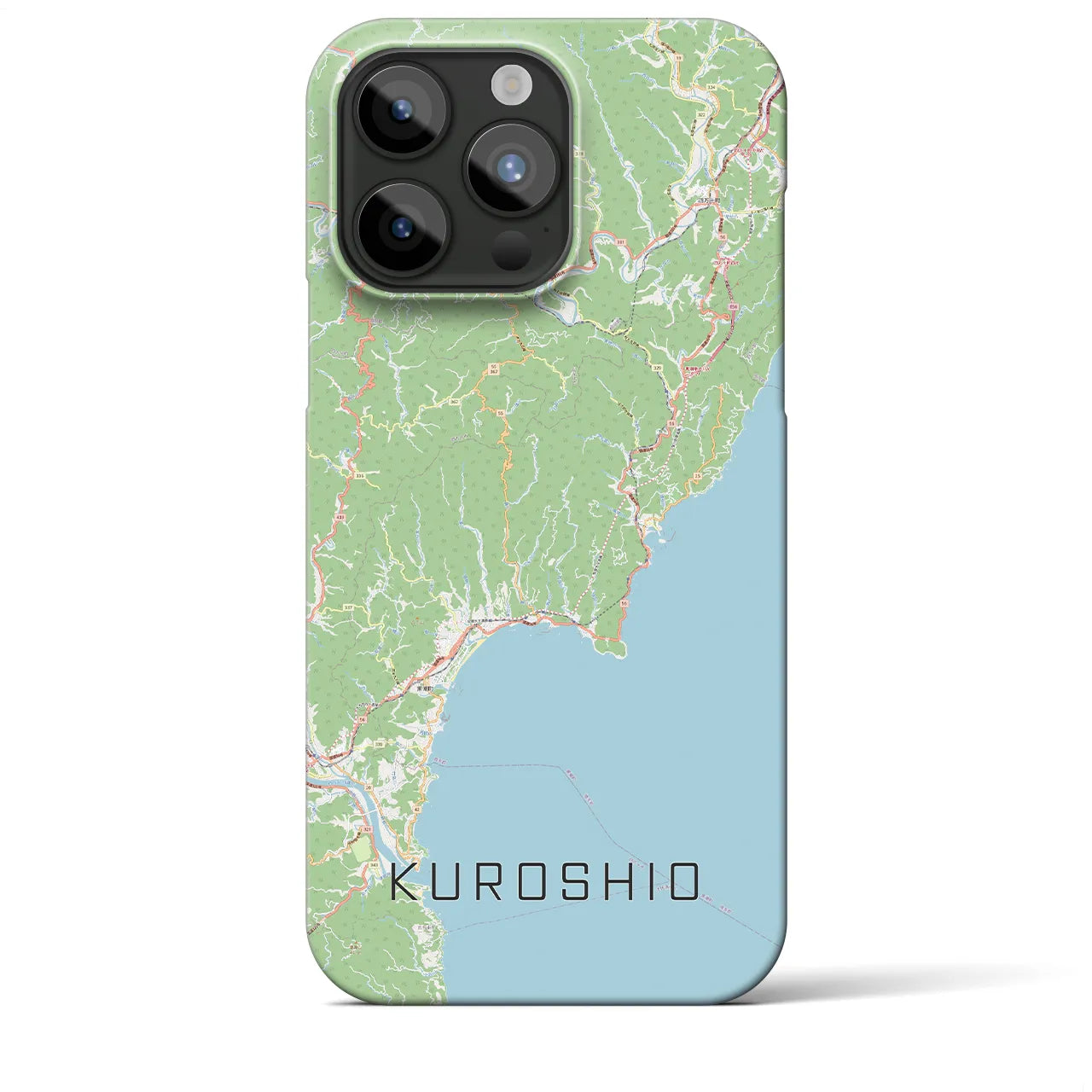 【黒潮(高知県)】地図柄iPhoneケース(バックカバータイプ)