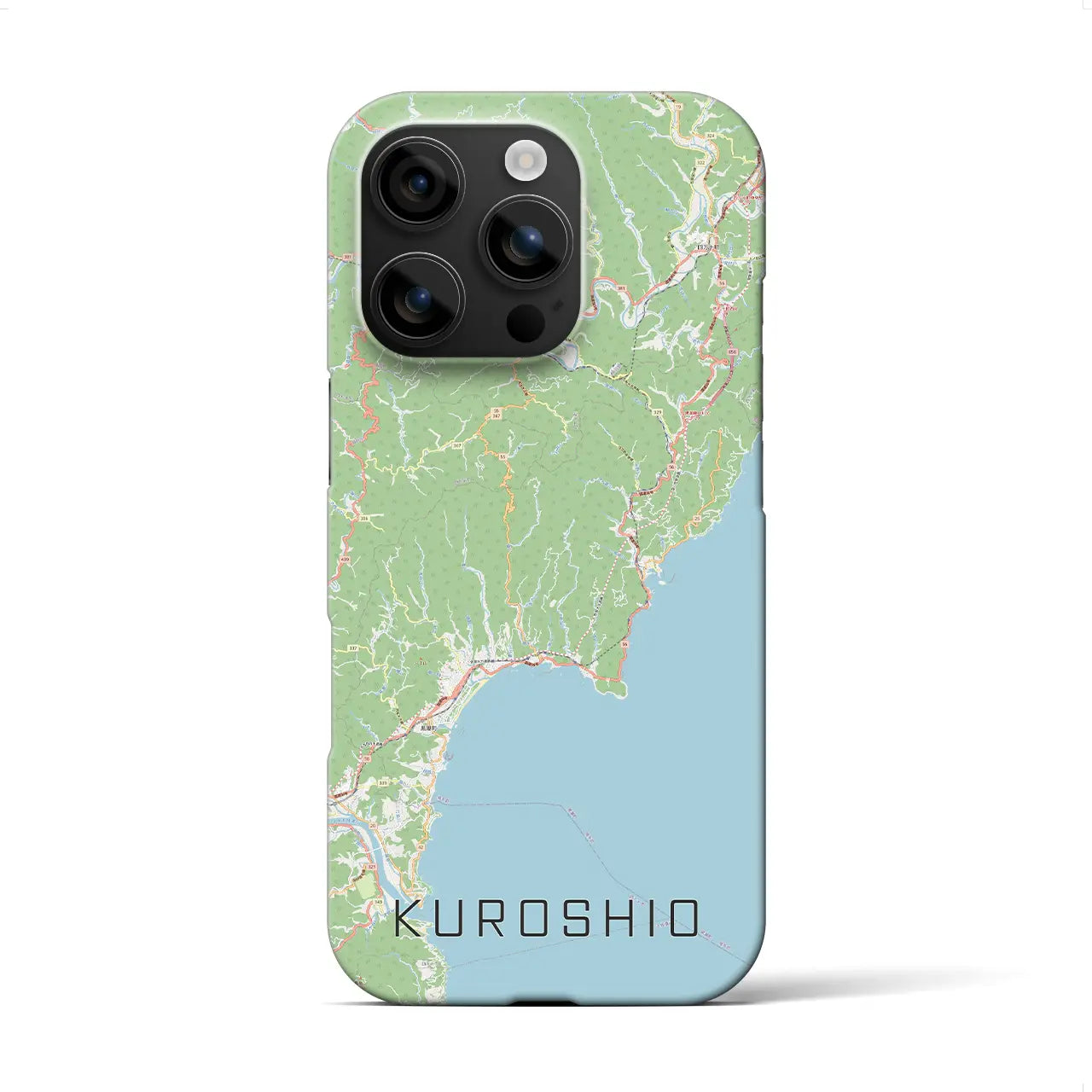 【黒潮(高知県)】地図柄iPhoneケース(バックカバータイプ)