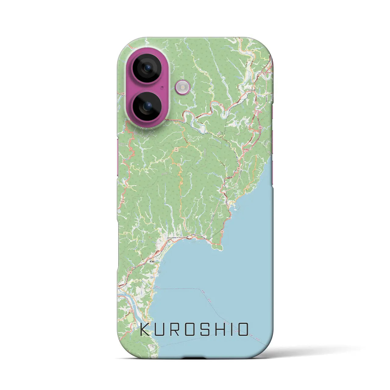 【黒潮(高知県)】地図柄iPhoneケース(バックカバータイプ)