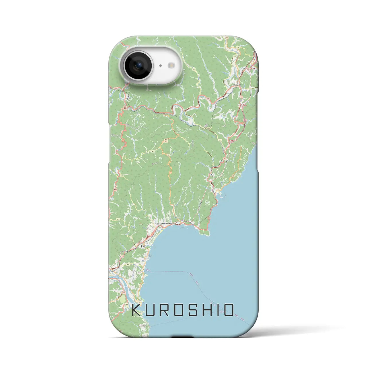 【黒潮(高知県)】地図柄iPhoneケース(バックカバータイプ)