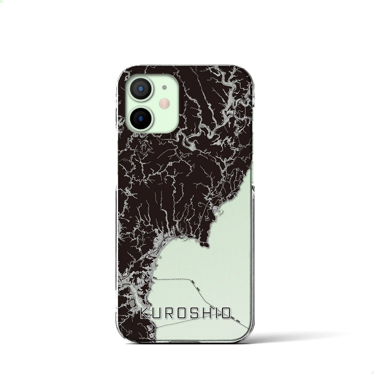 【黒潮(高知県)】地図柄iPhoneケース(クリアタイプ)