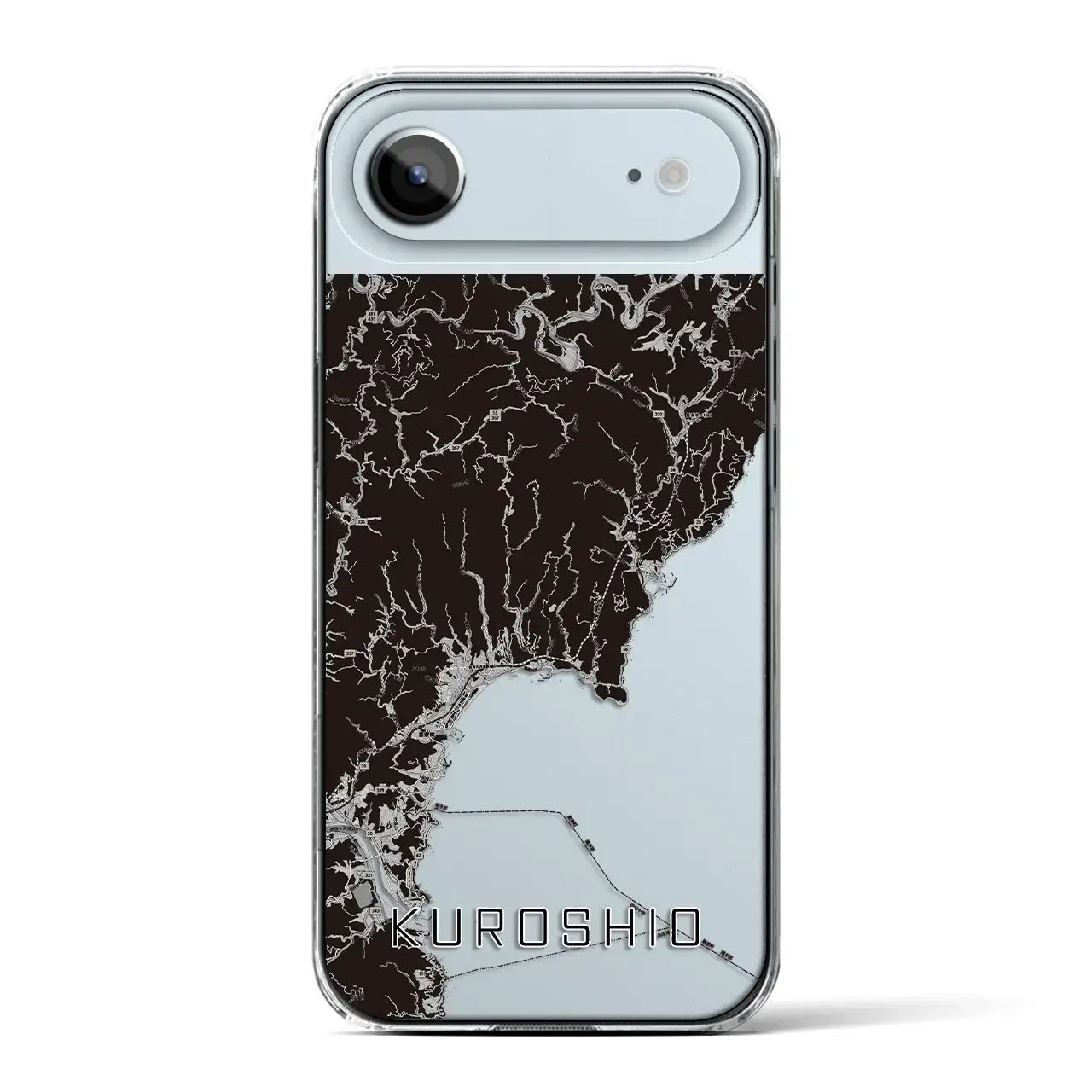 【黒潮(高知県)】地図柄iPhoneケース(クリアタイプ)