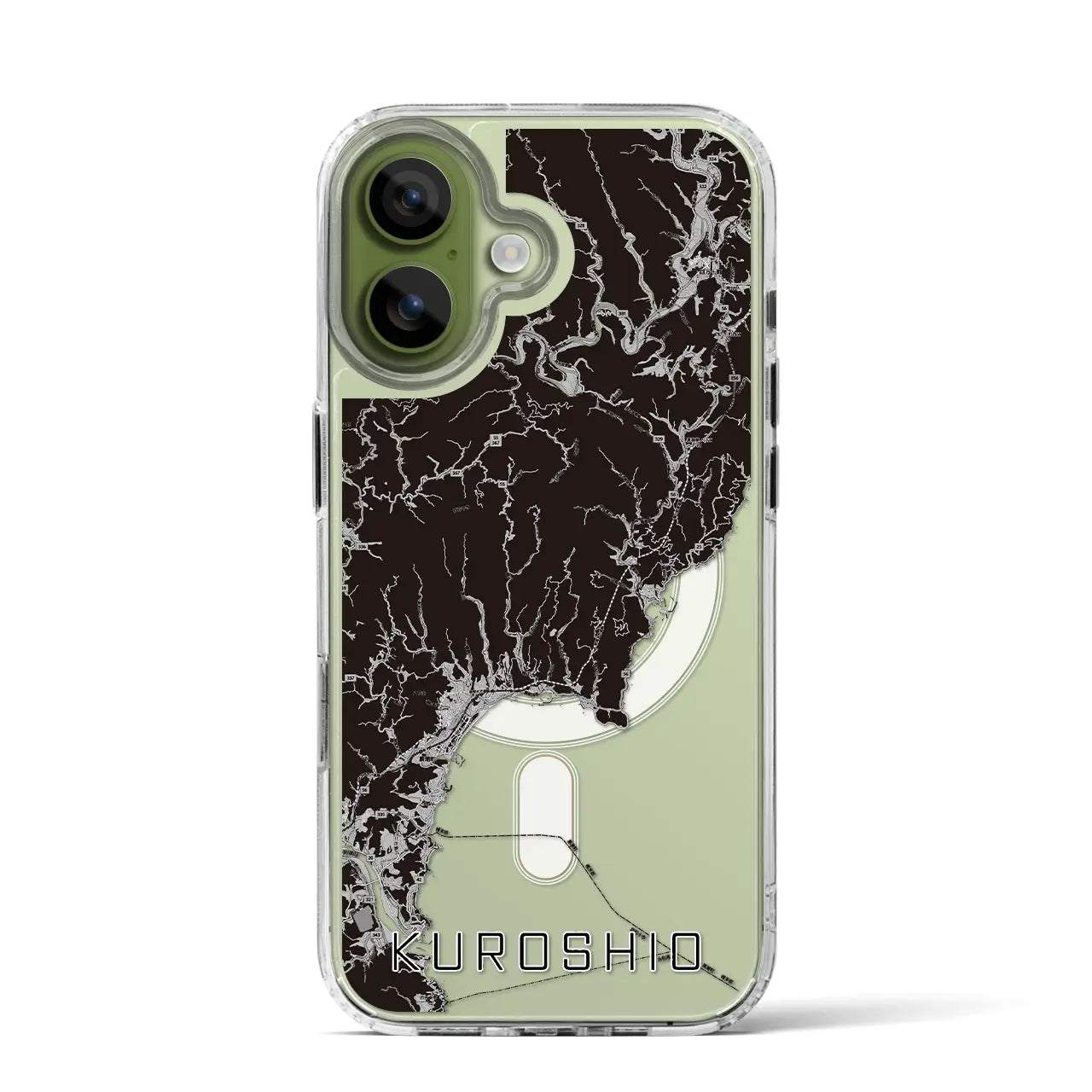 【黒潮(高知県)】地図柄iPhoneケース(MagSafeタイプ)