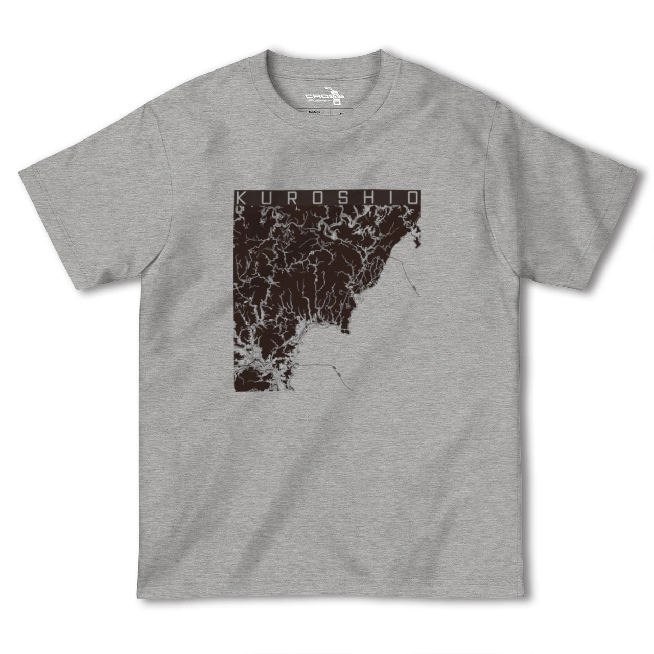 【黒潮(高知県)】地図柄ヘビーウェイトTシャツ