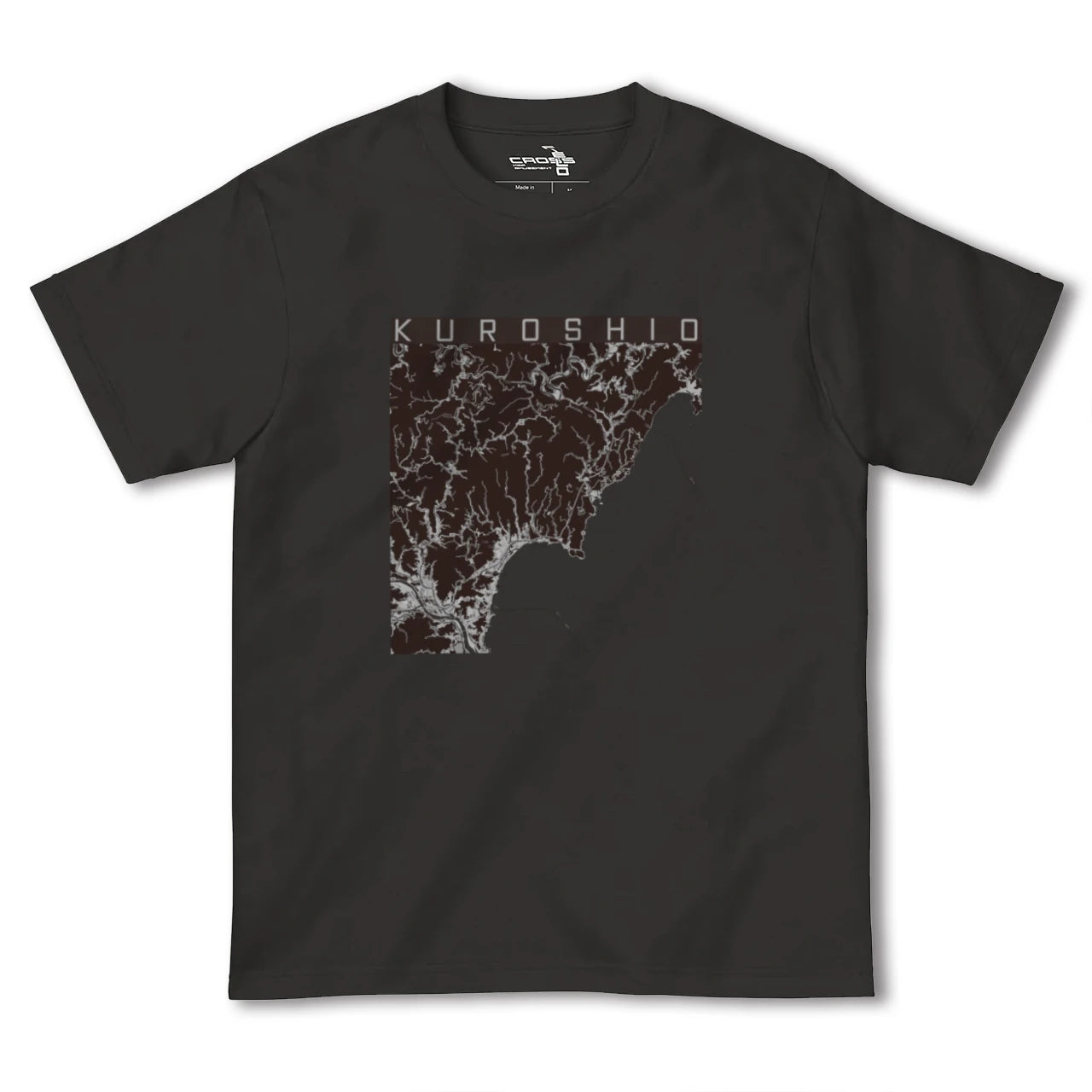 【黒潮(高知県)】地図柄ヘビーウェイトTシャツ