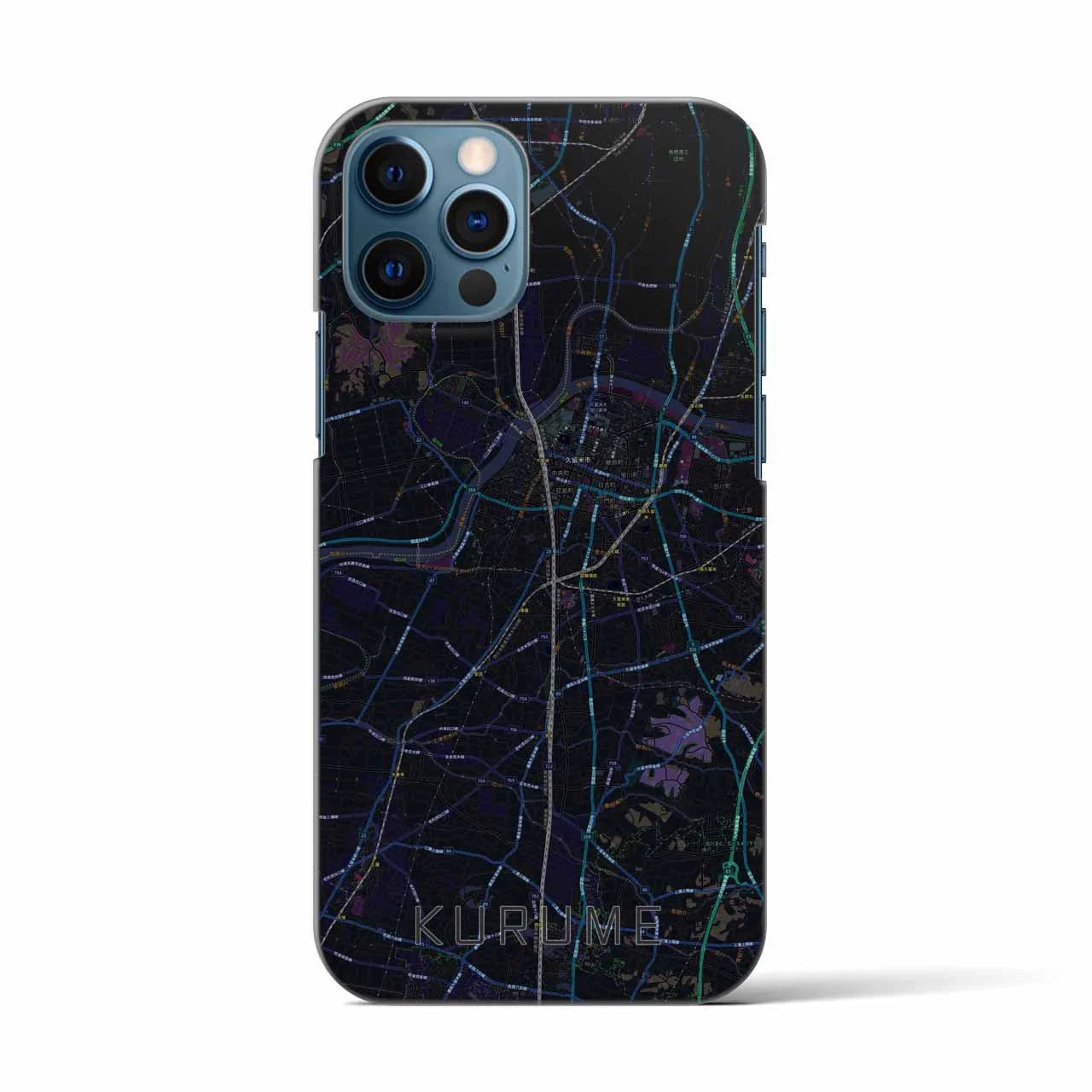 【久留米(福岡県)】地図柄iPhoneケース(バックカバータイプ)
