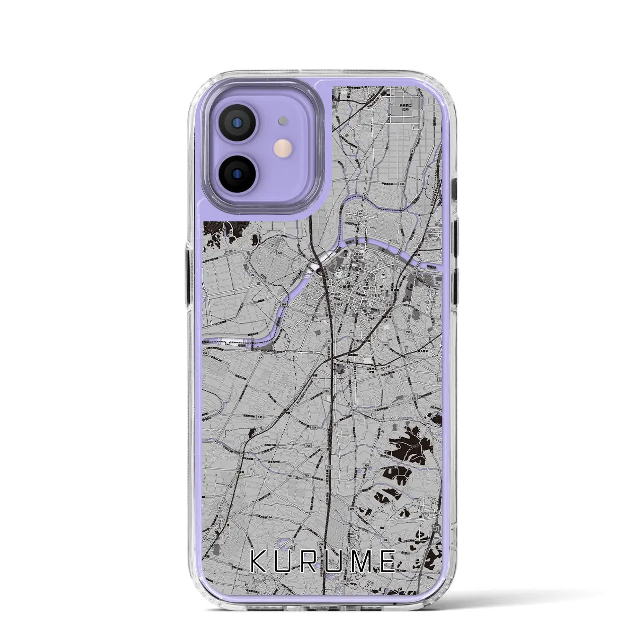 【久留米(福岡県)】地図柄iPhoneケース(MagSafeタイプ)