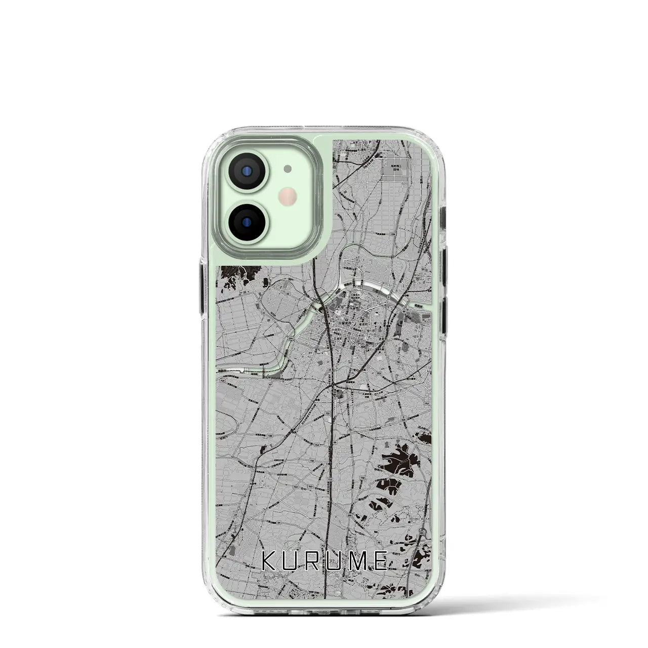 【久留米(福岡県)】地図柄iPhoneケース(MagSafeタイプ)