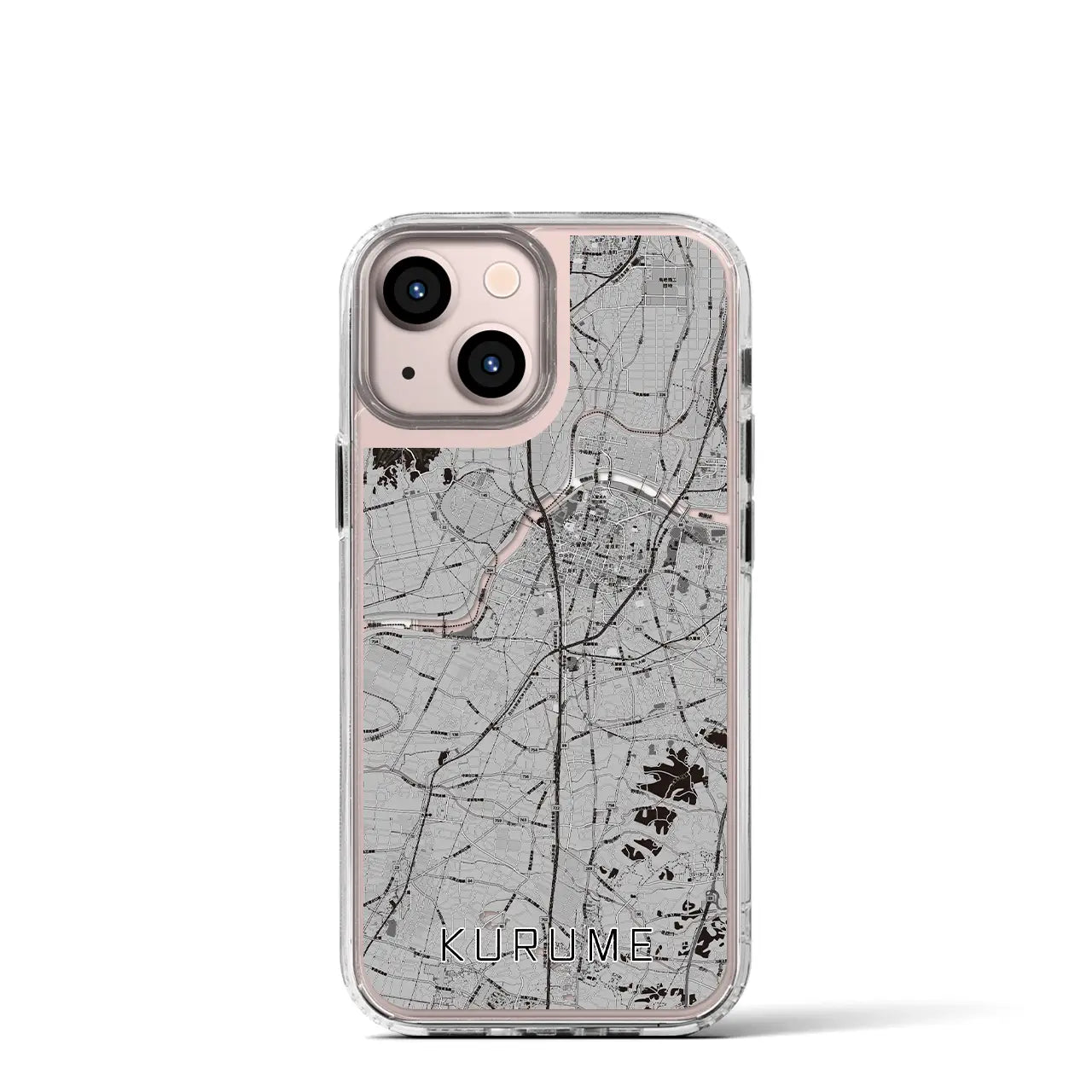 【久留米(福岡県)】地図柄iPhoneケース(MagSafeタイプ)
