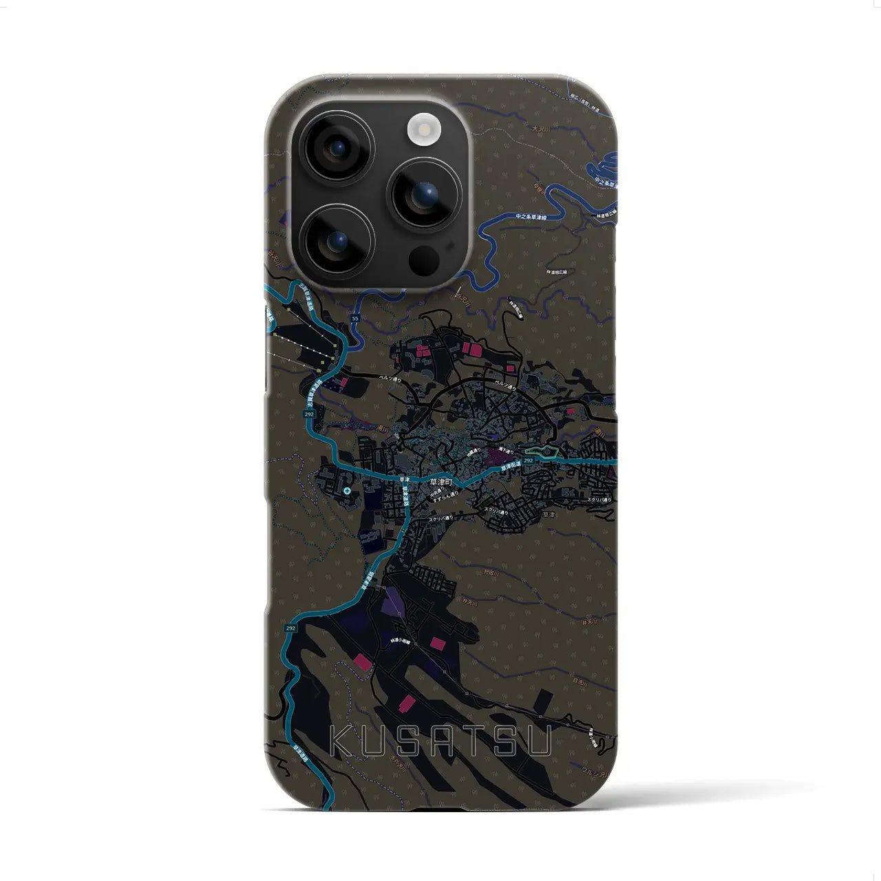 【草津(群馬県)】地図柄iPhoneケース(バックカバータイプ)