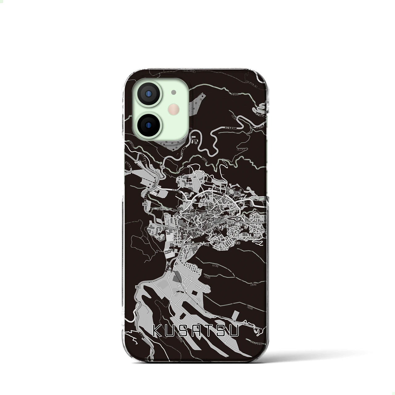 【草津(群馬県)】地図柄iPhoneケース(クリアタイプ)