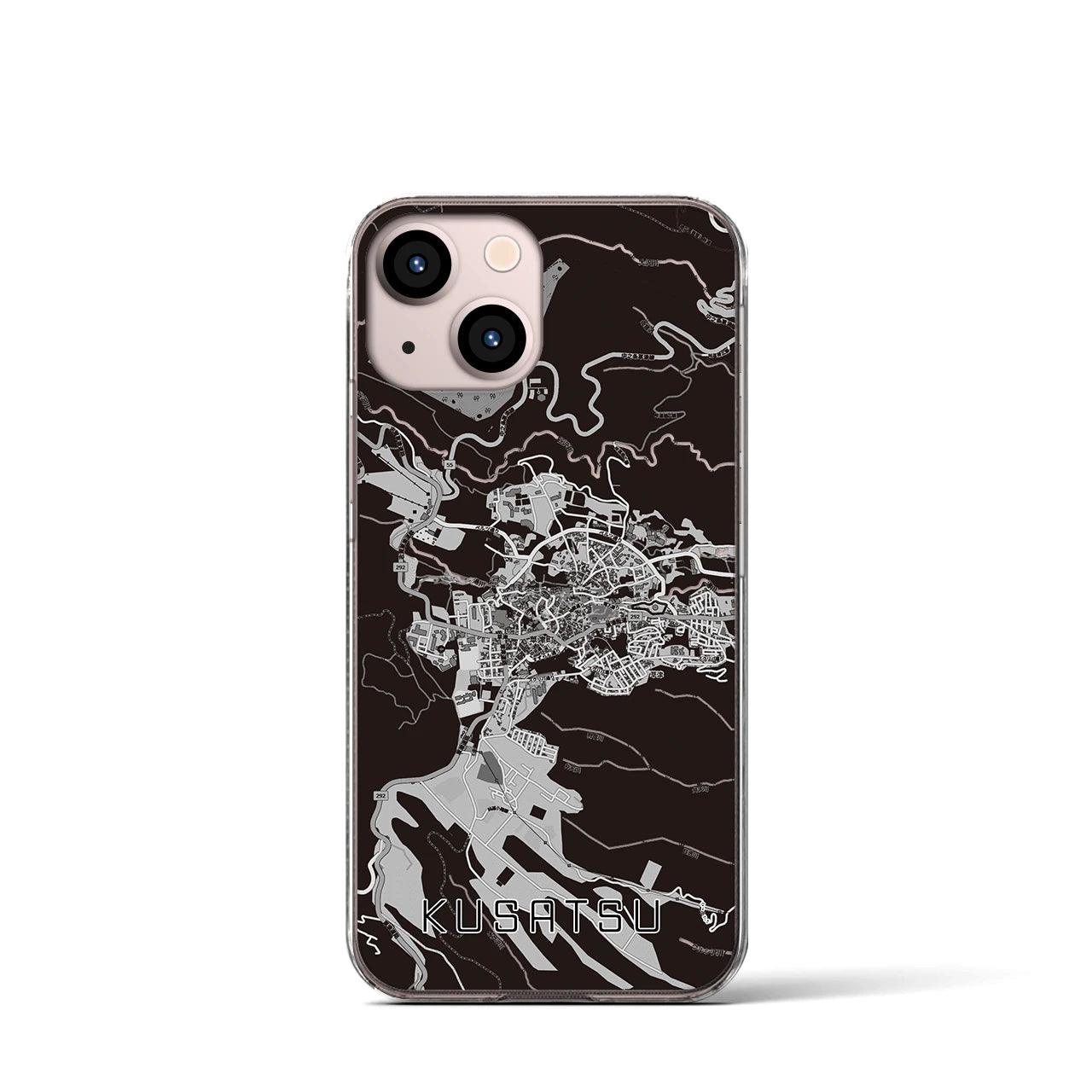 【草津(群馬県)】地図柄iPhoneケース(クリアタイプ)