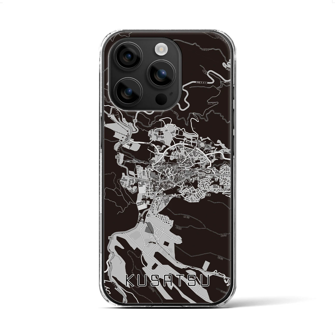 【草津(群馬県)】地図柄iPhoneケース(クリアタイプ)