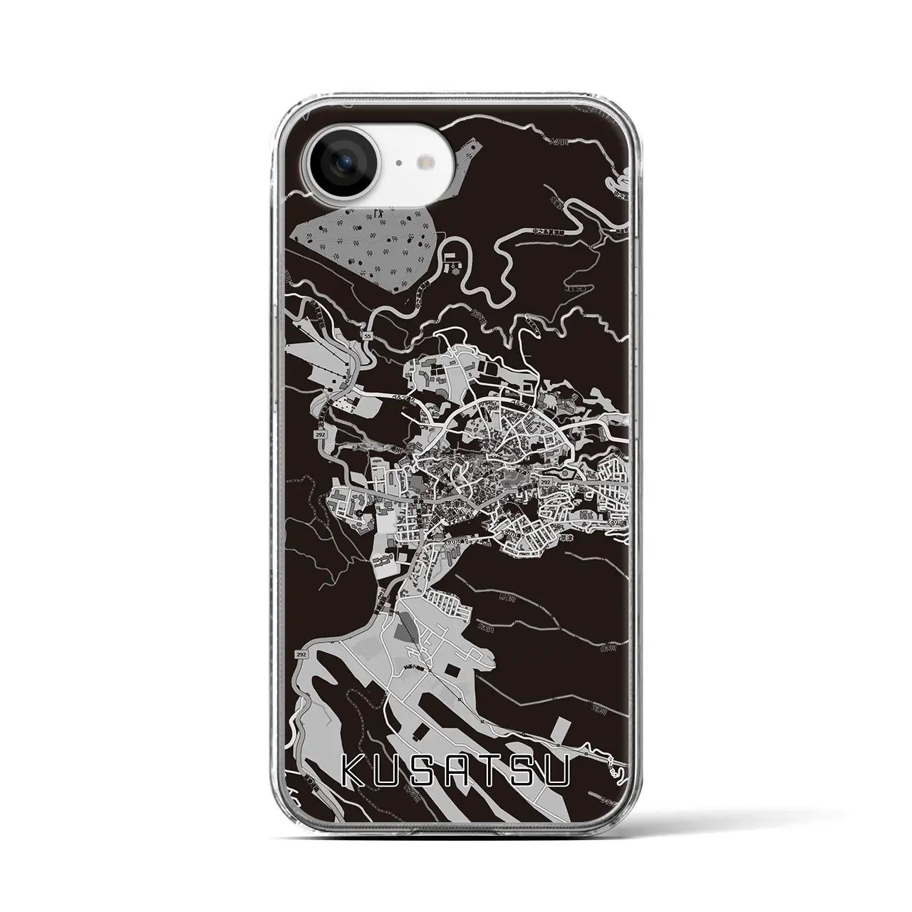 【草津(群馬県)】地図柄iPhoneケース(クリアタイプ)