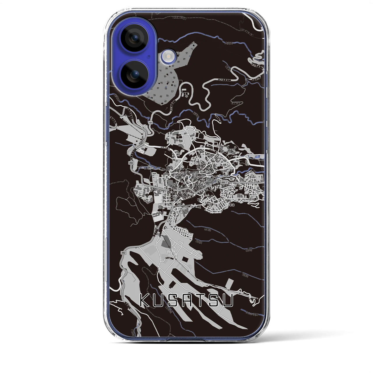 【草津(群馬県)】地図柄iPhoneケース(クリアタイプ)