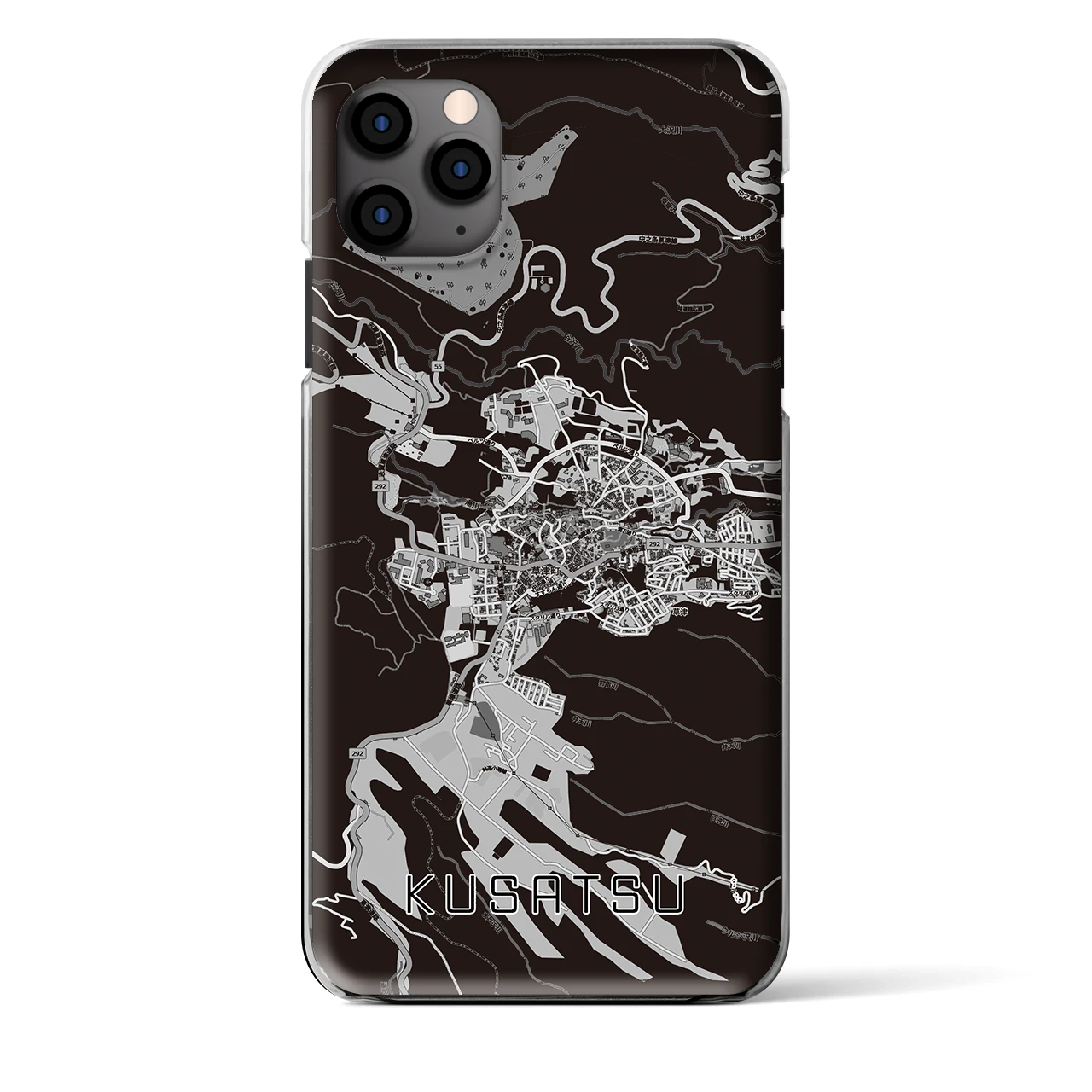 【草津(群馬県)】地図柄iPhoneケース(クリアタイプ)