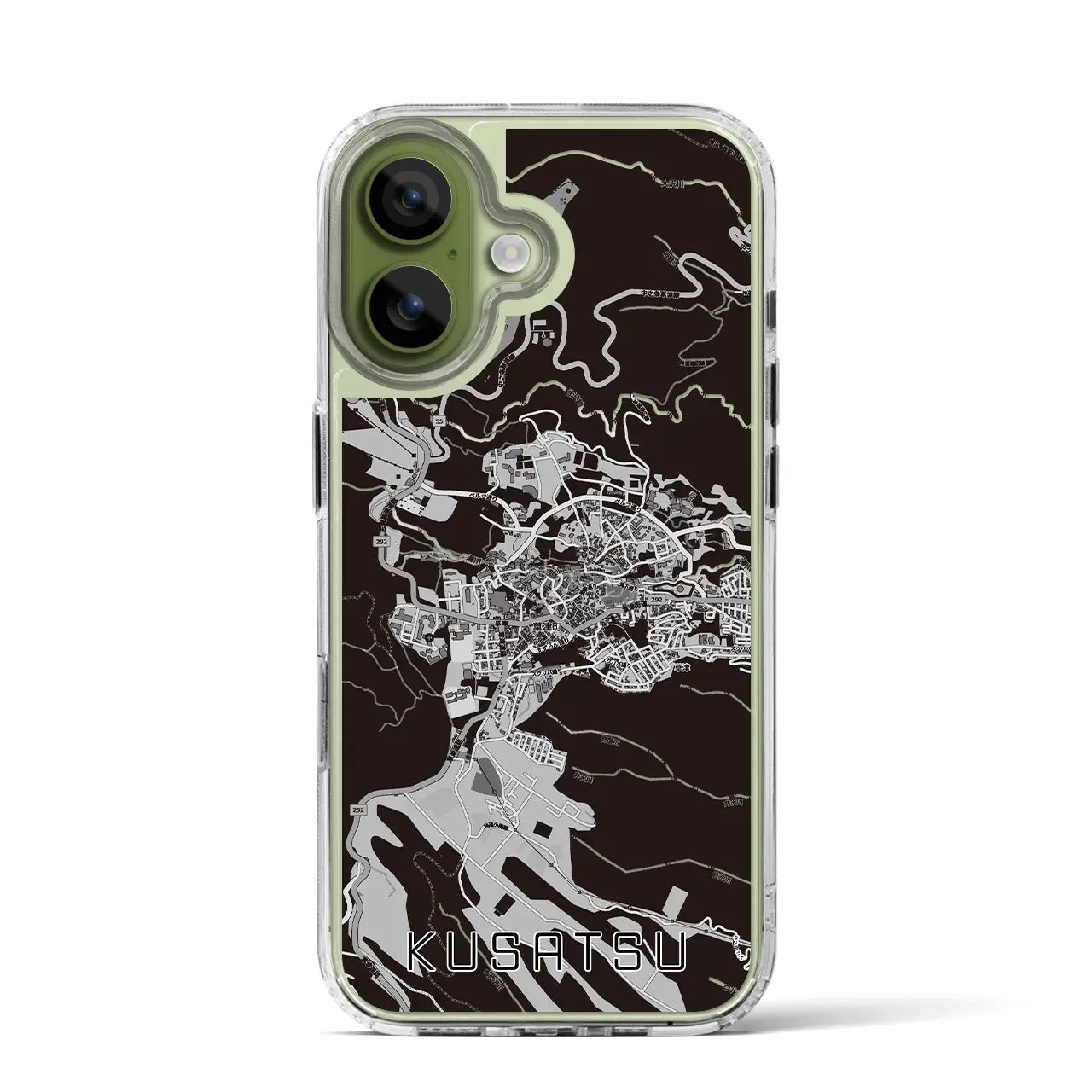 【草津(群馬県)】地図柄iPhoneケース(MagSafeタイプ)