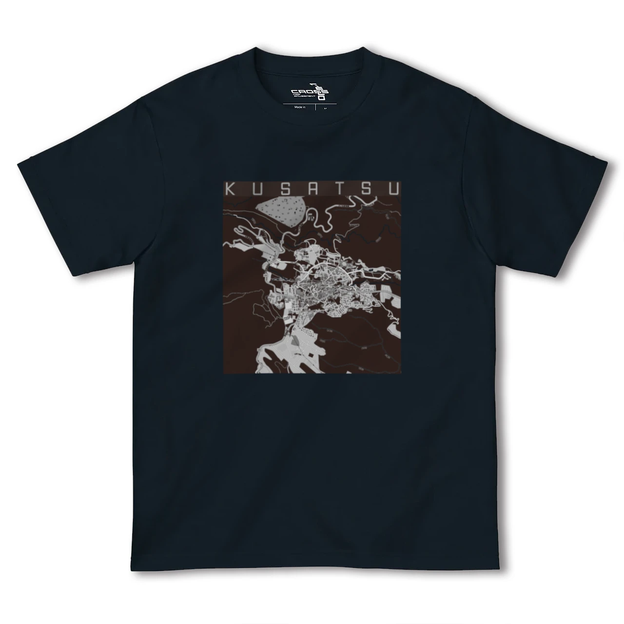 【草津(群馬県)(群馬県)】地図柄ヘビーウェイトTシャツ