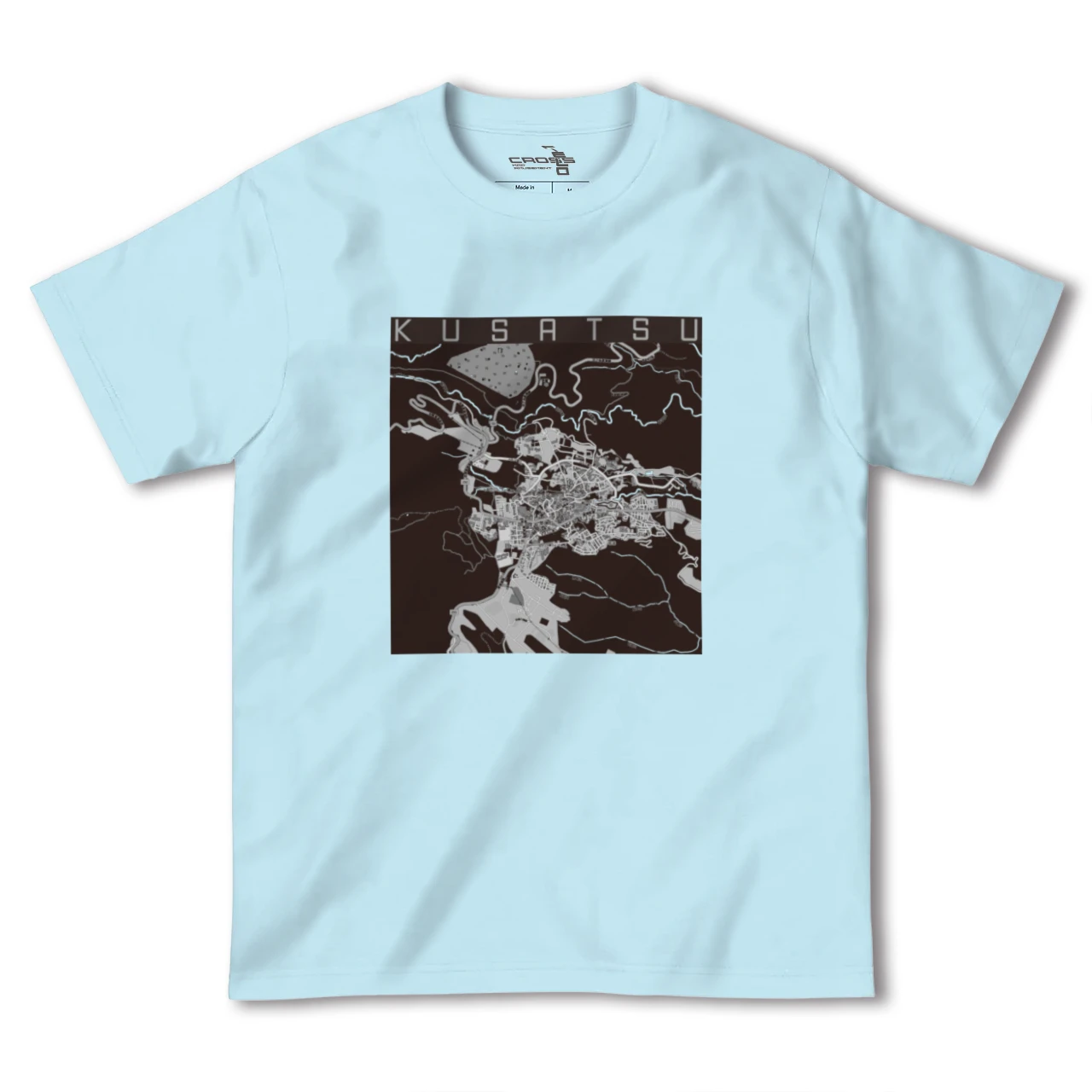 【草津(群馬県)(群馬県)】地図柄ヘビーウェイトTシャツ