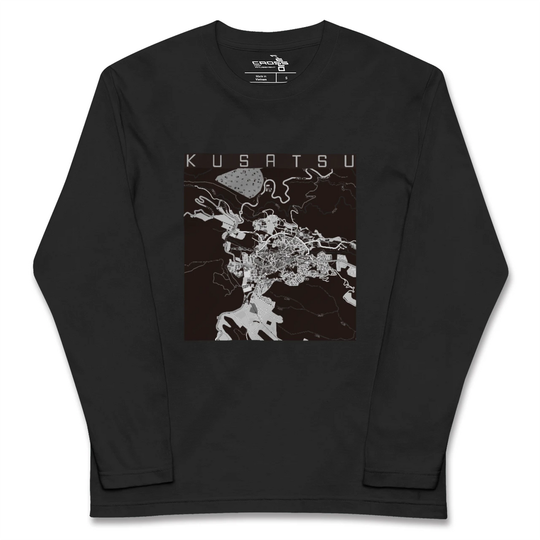 【草津(群馬県)(群馬県)】地図柄ロングスリーブTシャツ