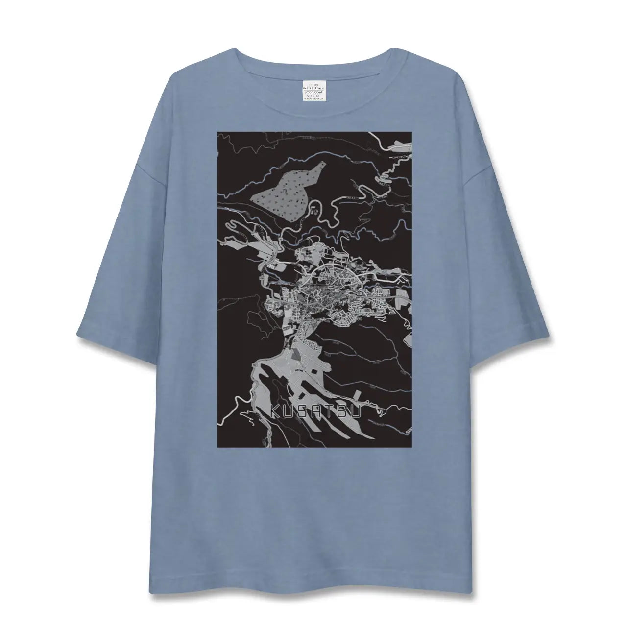 【草津(群馬県)(群馬県)】地図柄ビッグシルエットTシャツ