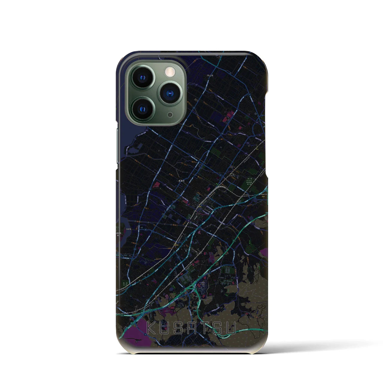 【草津(滋賀県)】地図柄iPhoneケース(バックカバータイプ)