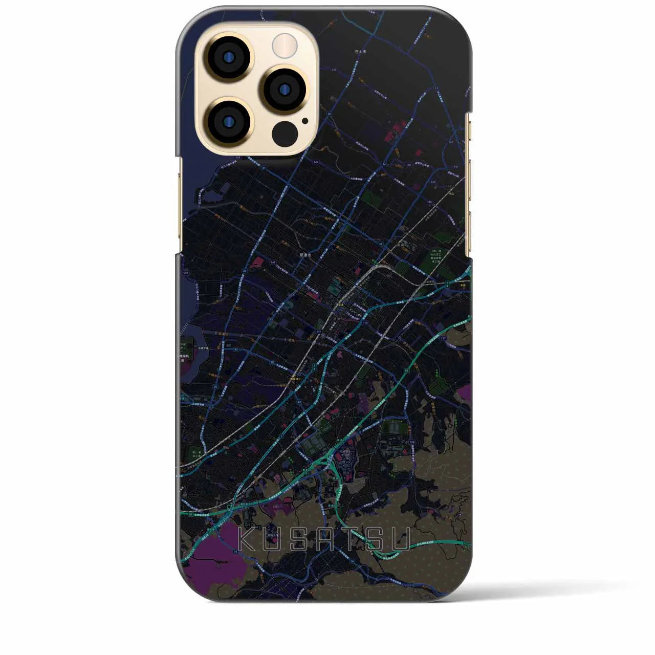 【草津(滋賀県)】地図柄iPhoneケース(バックカバータイプ)