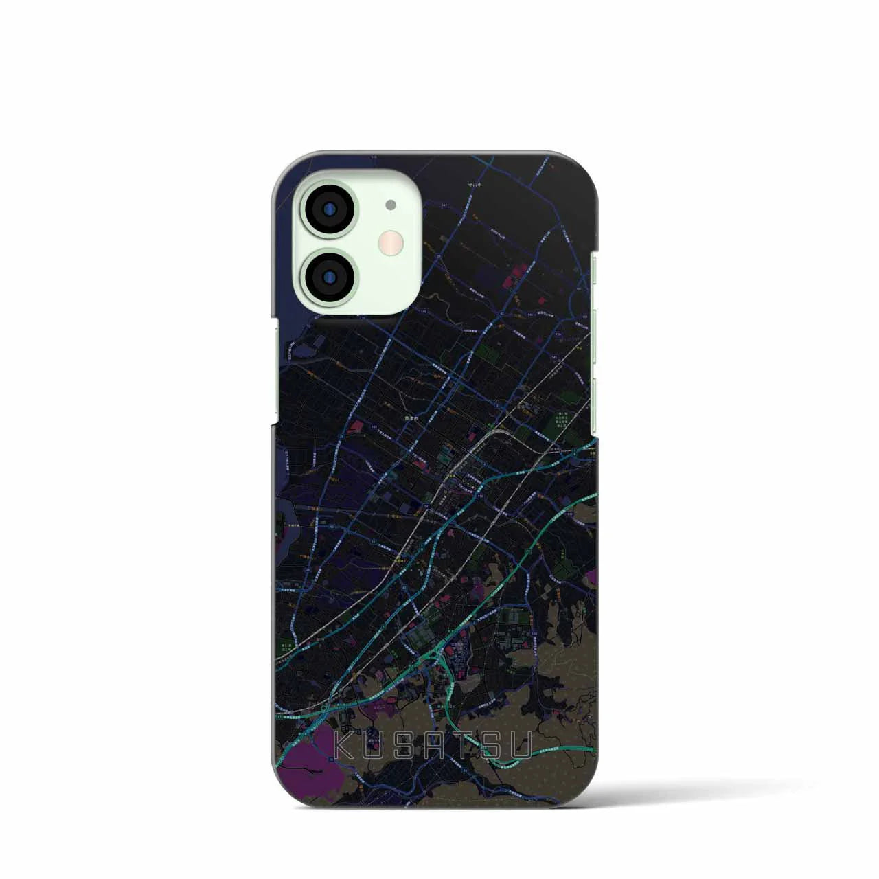 【草津(滋賀県)】地図柄iPhoneケース(バックカバータイプ)