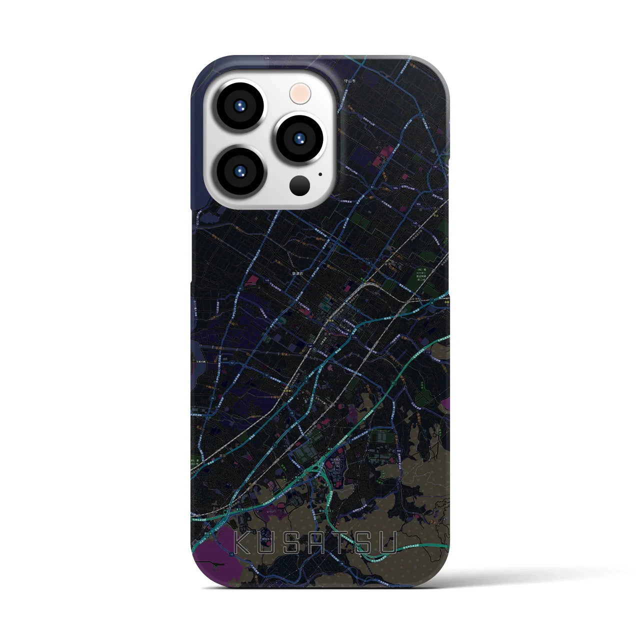 【草津(滋賀県)】地図柄iPhoneケース(バックカバータイプ)