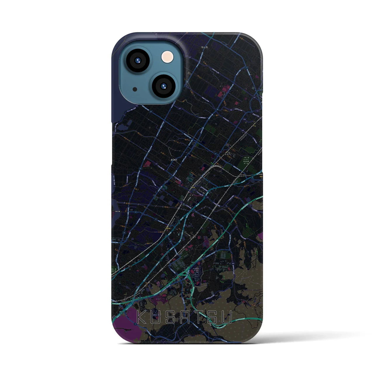 【草津(滋賀県)】地図柄iPhoneケース(バックカバータイプ)