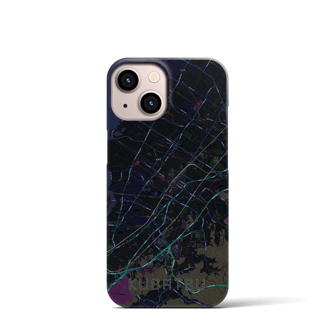 【草津(滋賀県)】地図柄iPhoneケース(バックカバータイプ)