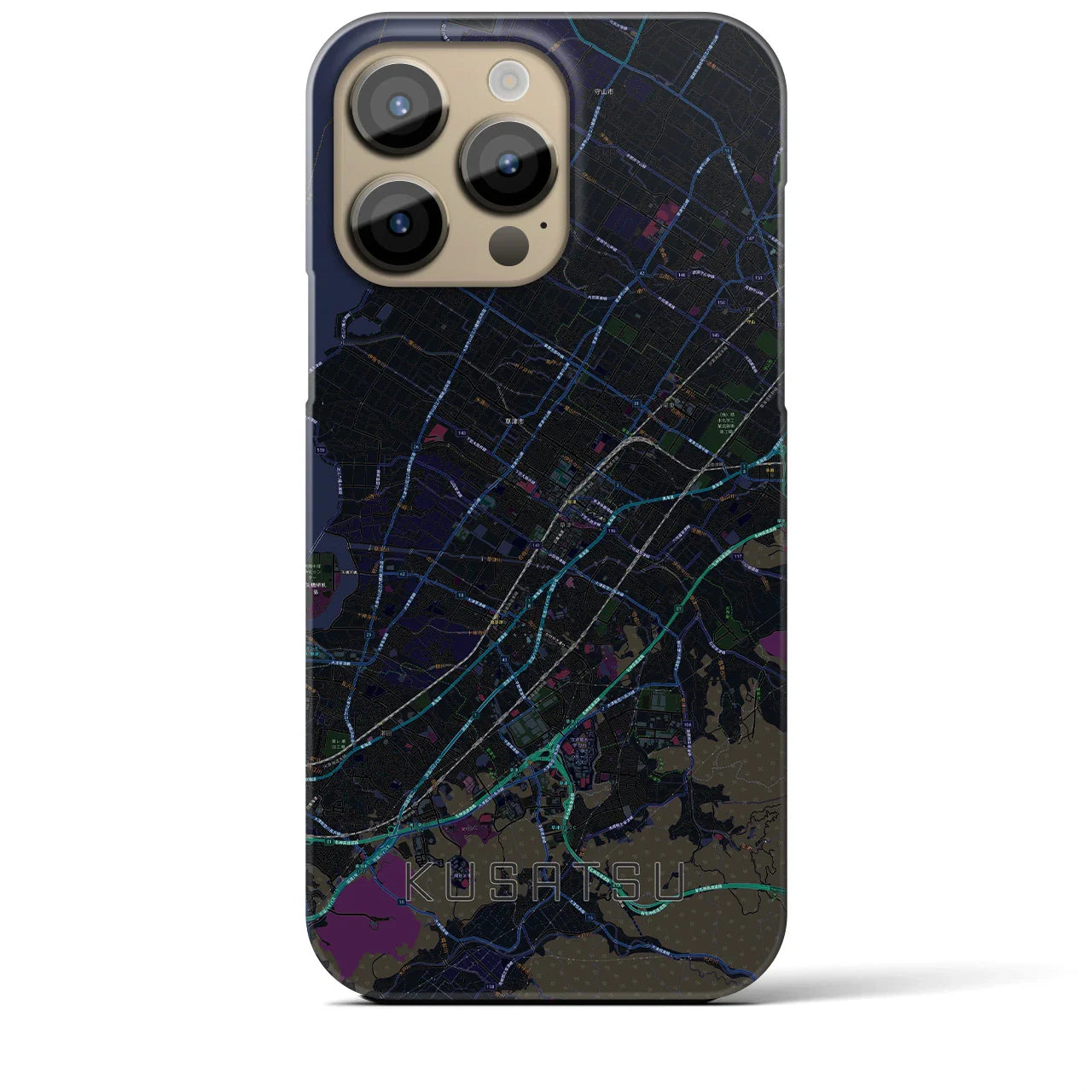 【草津(滋賀県)】地図柄iPhoneケース(バックカバータイプ)