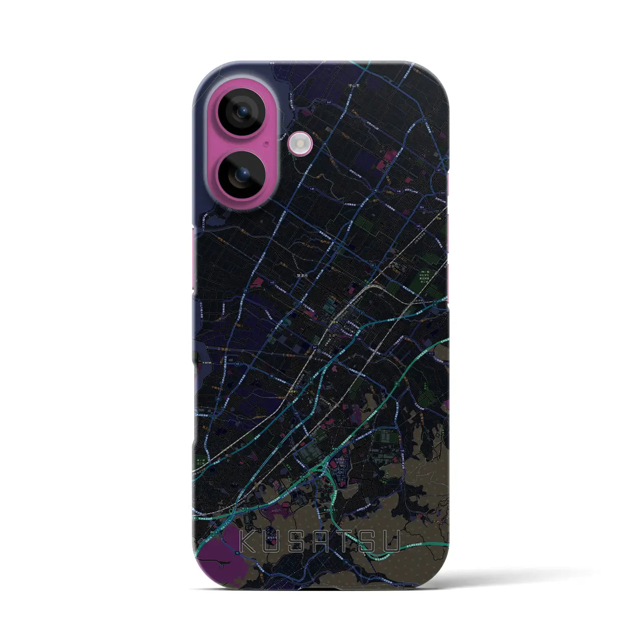 【草津(滋賀県)】地図柄iPhoneケース(バックカバータイプ)