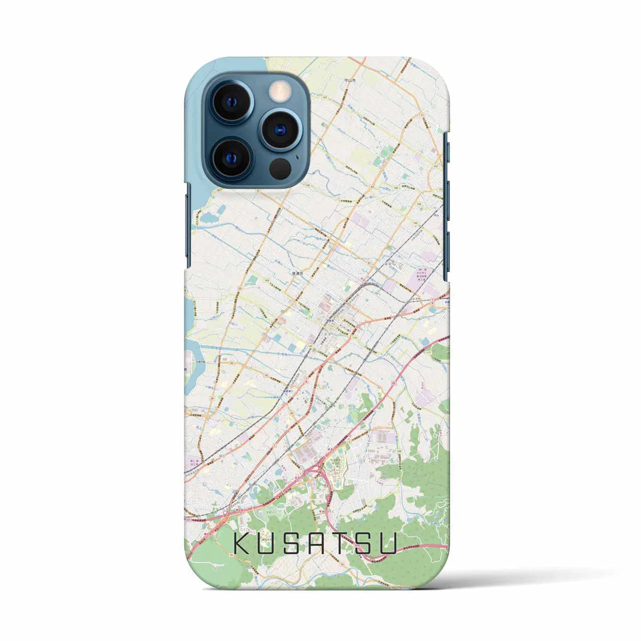 【草津(滋賀県)】地図柄iPhoneケース(バックカバータイプ)