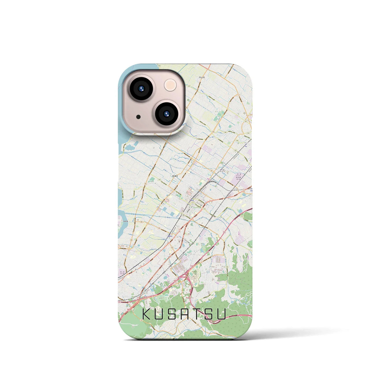 【草津(滋賀県)】地図柄iPhoneケース(バックカバータイプ)