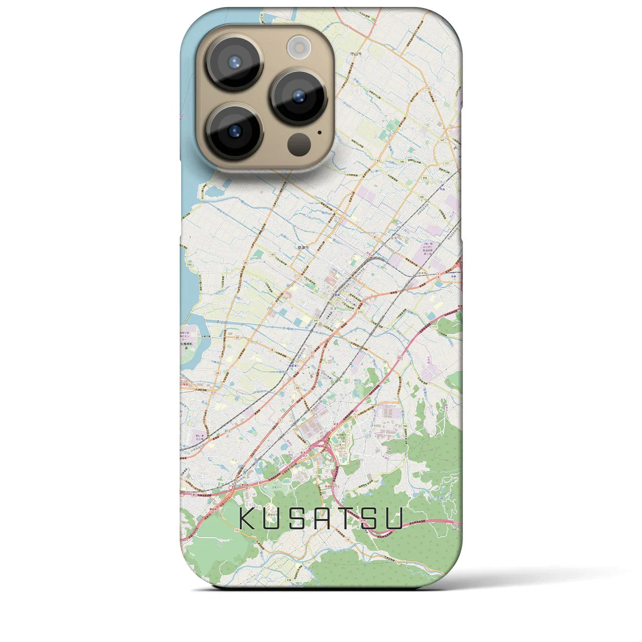 【草津(滋賀県)】地図柄iPhoneケース(バックカバータイプ)