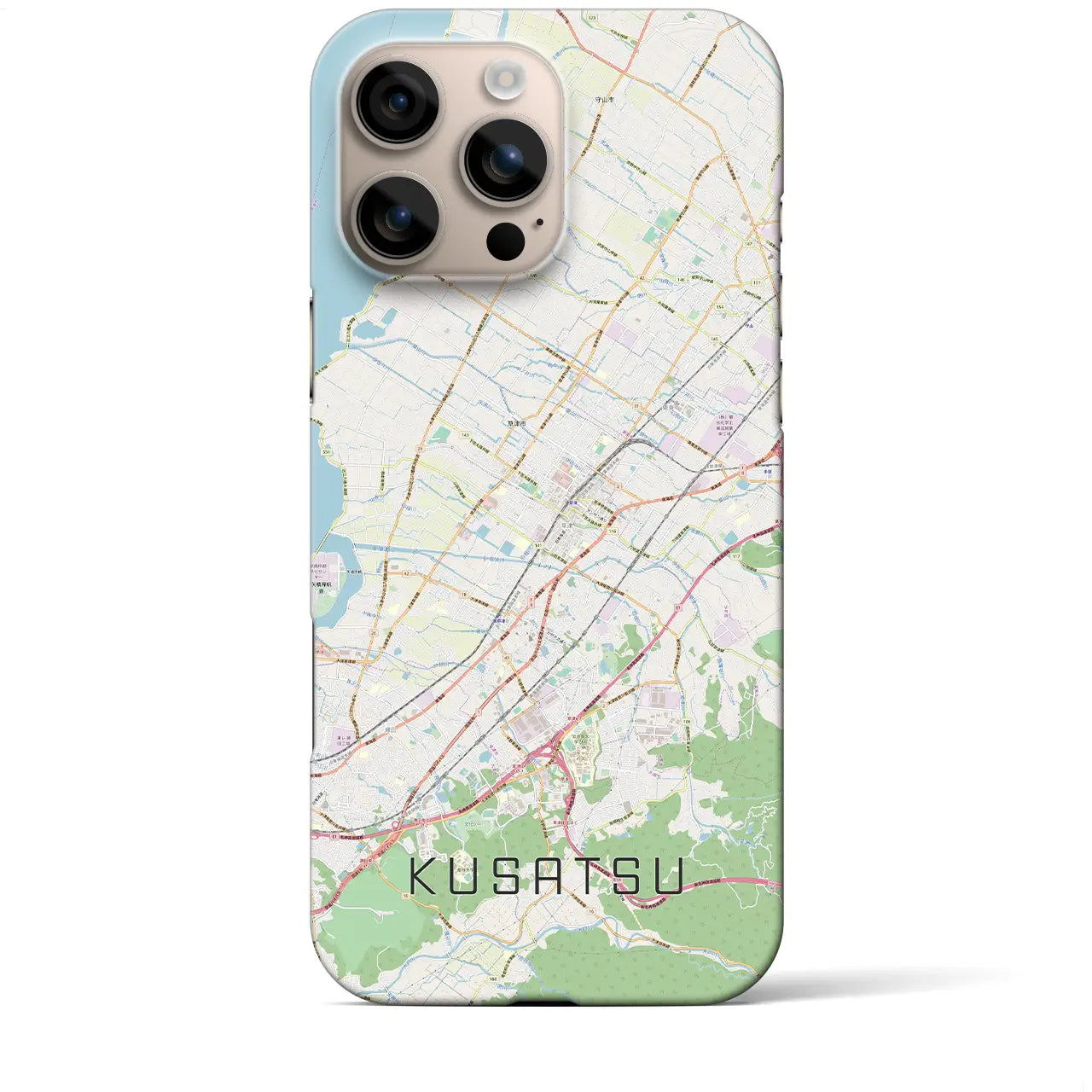 【草津(滋賀県)】地図柄iPhoneケース(バックカバータイプ)