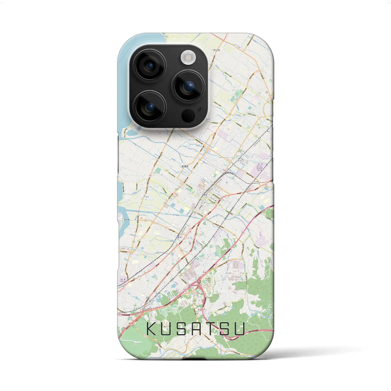 【草津(滋賀県)】地図柄iPhoneケース(バックカバータイプ)