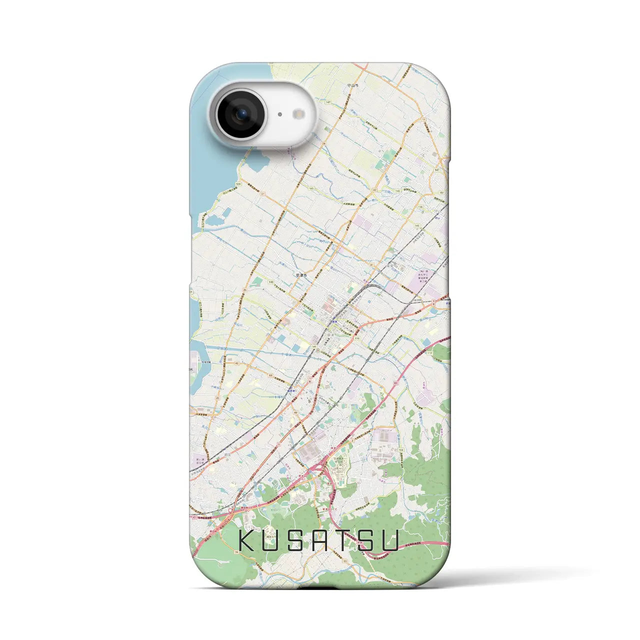 【草津(滋賀県)】地図柄iPhoneケース(バックカバータイプ)