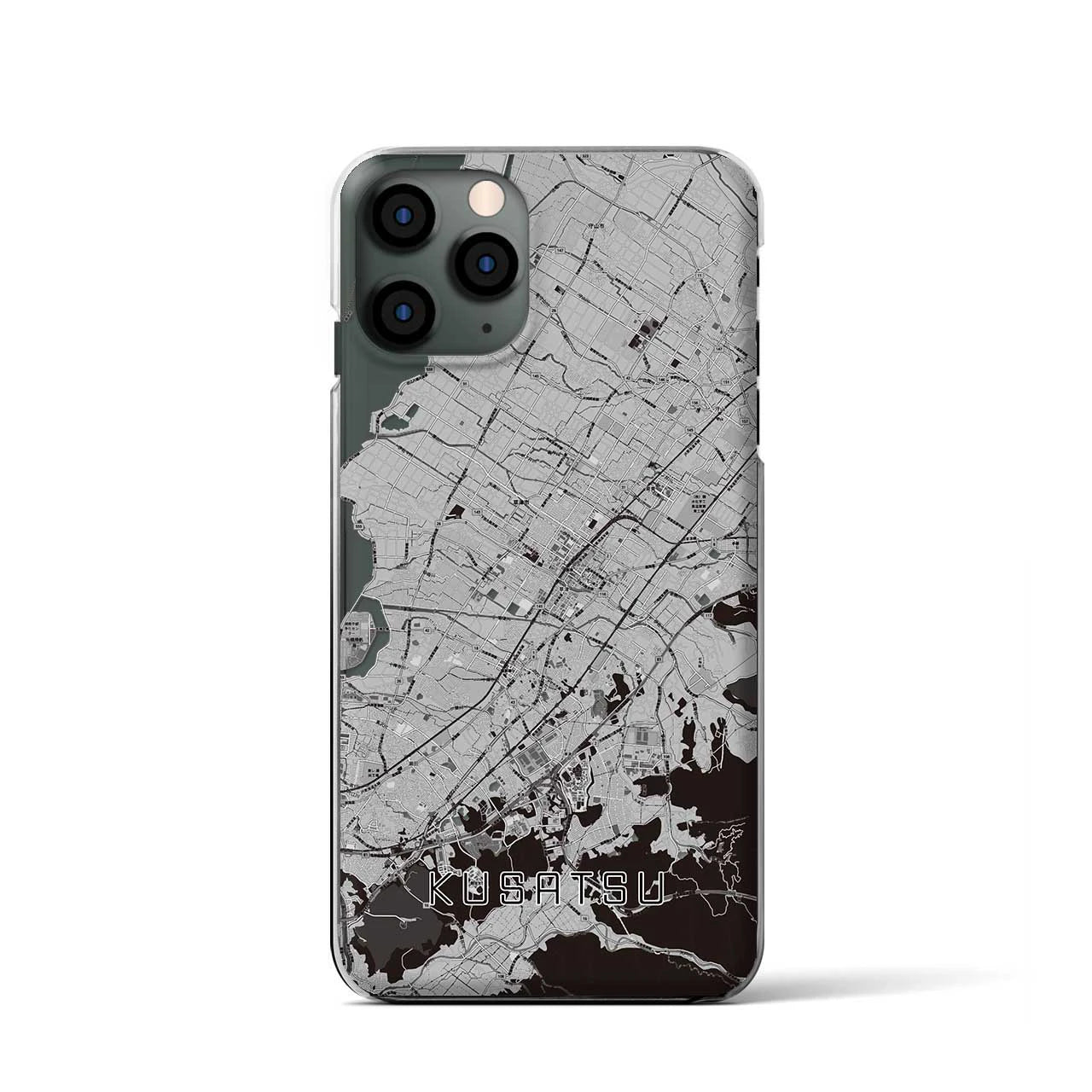 【草津(滋賀県)】地図柄iPhoneケース(クリアタイプ)