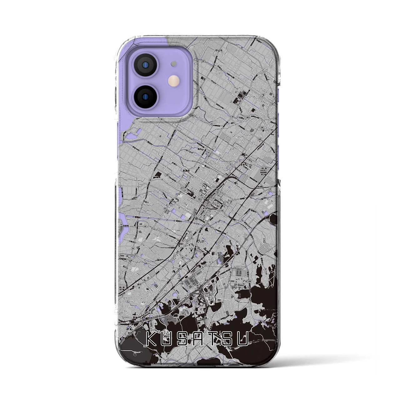 【草津(滋賀県)】地図柄iPhoneケース(クリアタイプ)