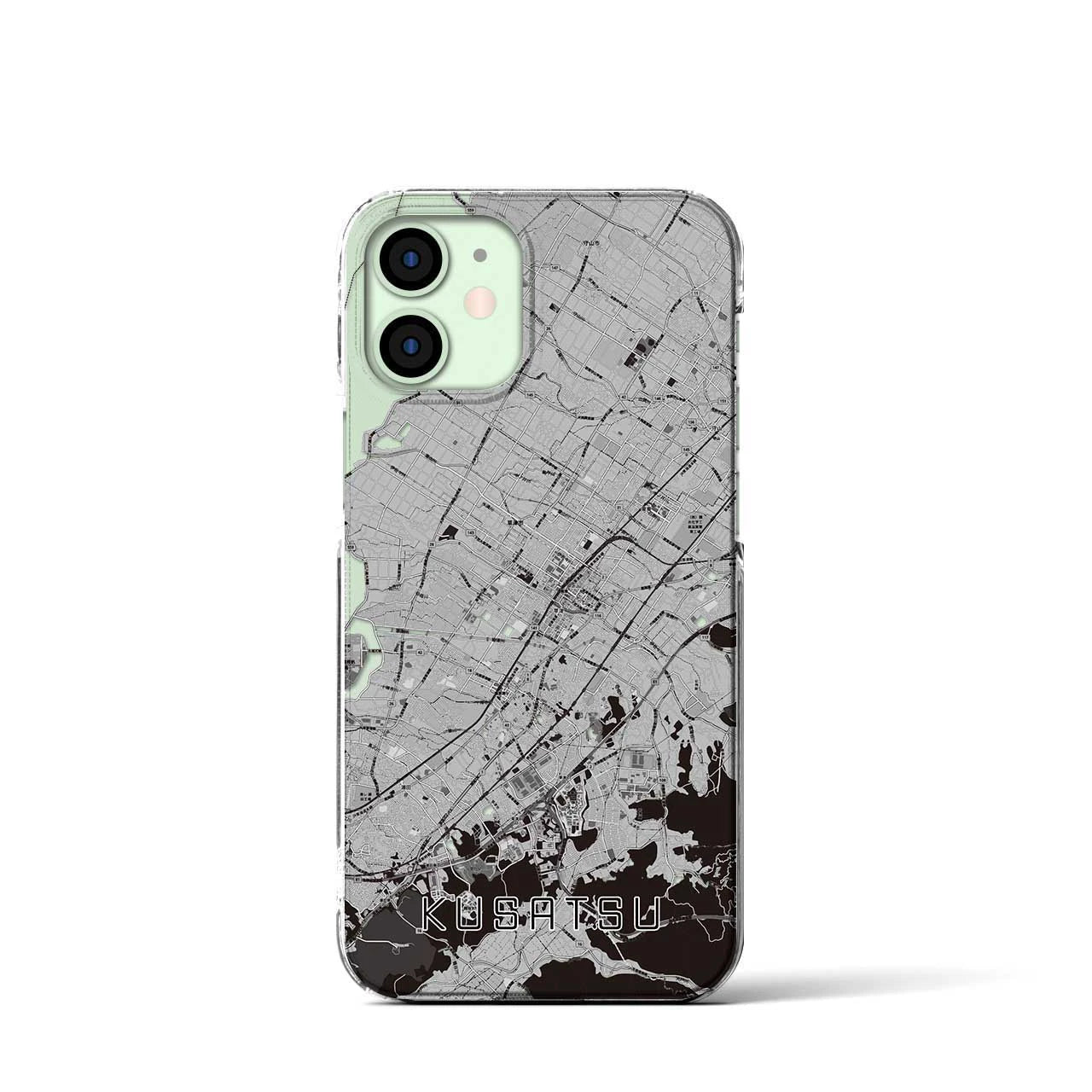 【草津(滋賀県)】地図柄iPhoneケース(クリアタイプ)