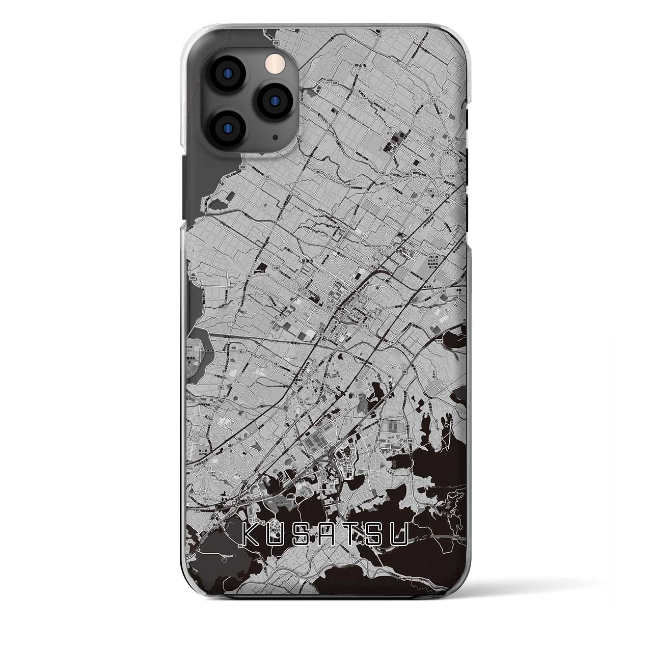 【草津(滋賀県)】地図柄iPhoneケース(クリアタイプ)