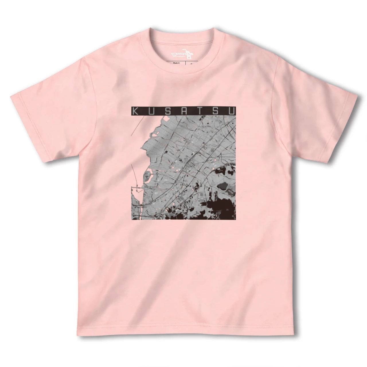 【草津(滋賀県)】地図柄ヘビーウェイトTシャツ