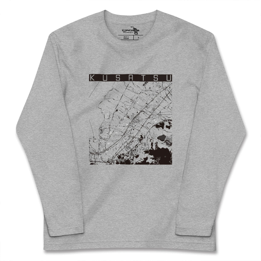 【草津(滋賀県)】地図柄ロングスリーブTシャツ