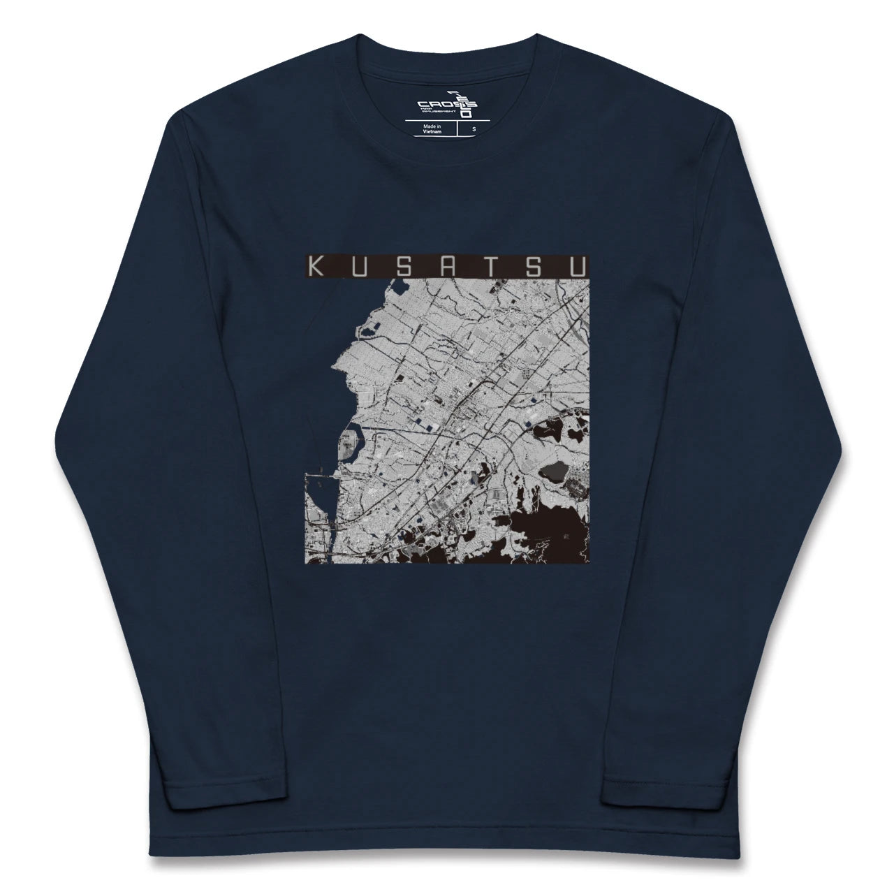 【草津(滋賀県)】地図柄ロングスリーブTシャツ
