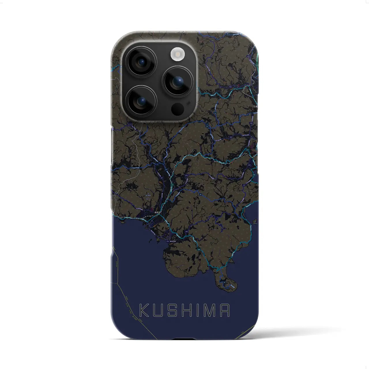 【串間(宮崎県)】地図柄iPhoneケース(バックカバータイプ)